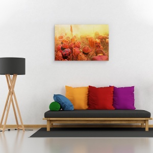 Tablou canvas - Lathmar Holi, Festival, India, Barsana, Nandgaon, 40 x 60 cm - Img 2