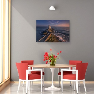 Tablou canvas - Le Petit-Minou, Bretagne, Far, Atlantic, Apus De Soare, Mare, 60 x 90 cm - Img 4