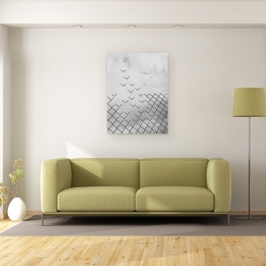 Tablou canvas - Libertate, Conceptual, Stare De Spirit, Ireal, Arta, Negru, 75 x 100 cm - Img 2