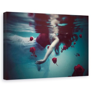 Tablou canvas - Limbo, Dragoste, Romantism, Valentine, Trandafir, 40 x 60 cm