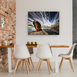 Tablou canvas - Locul Ales, Blocati, Cer, Peisaj, Rugina, Ruginit, 50 x 70 cm - Img 4