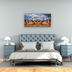 Tablou Canvas - Lost City Of Gold, Fantezie, Sua, Peisaj, Compozit, 50 x 100 cm - Img 2