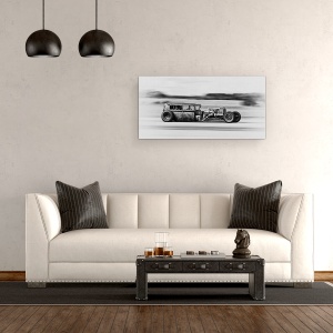 Tablou canvas - Lowrider, Fierbinte, Actiune, Panning, Masina, Transport, 50 x 100 cm - Img 3