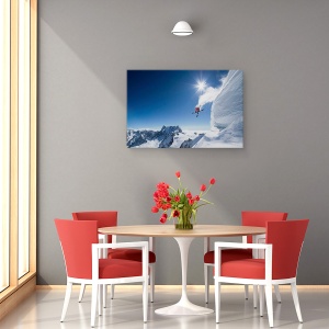 Tablou canvas - Mai Mare, Actiune, Sport, Schior, 60 x 90 cm - Img 4
