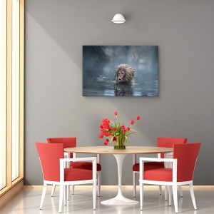 Tablou canvas - Mama!, Nature, Maimuta, Apa, Dragut, 80 x 120 cm - Img 4