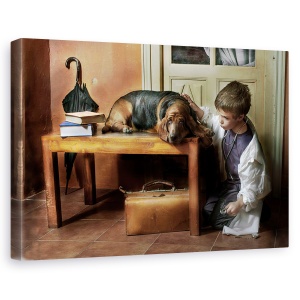 Tablou canvas - Marco Si Lola, Doctor, Caine, Baiat, Copil, 40 x 60 cm