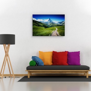 Tablou canvas - Matterhorn II, Peisaj, Munte, Drum, Varf, 80 x 120 cm - Img 2
