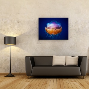 Tablou Canvas - Meduza, Maldive, Albastru, Violet, 50 x 70 cm - Img 2