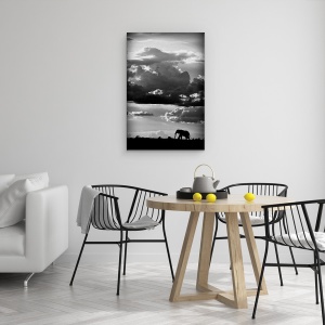 Tablou canvas - Mergand Sub Cerul African, Elefant, Salbatic, Natura, Safari, 60 x 90 cm - Img 4