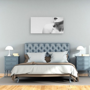 Tablou canvas - Mister, Fata, Buze, Model, Studio, Punct, 50 x 100 cm - Img 3
