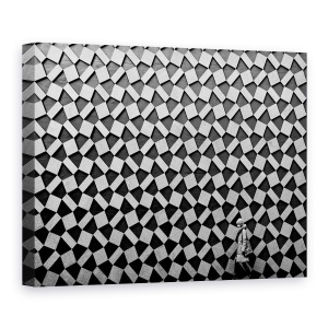 Tablou canvas - Model, Alb-Negru, Perete, Arhitectura, Femeie, 50 x 70 cm