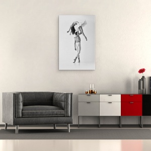 Tablou canvas - Moliciune Si Rezistenta, Dansatoare, Balet, Studio, Cuplu, Balerina, 60 x 90 cm - Img 2
