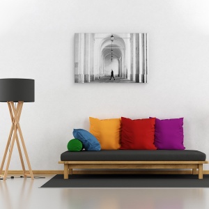 Tablou canvas - Nancy, Monocrom, Strada, Franta, Mers Pe Jos, 60 x 90 cm - Img 2