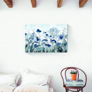 Tablou decorativ canvas natură cu flori în ceață