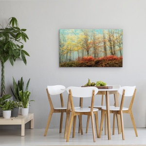 Tablou canvas - Natura, Peisaj, Padure De Toamna, Pictura, 50 x 80 cm - Img 4