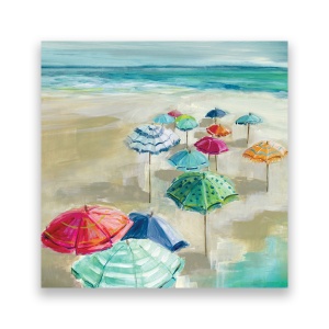 Tablou Canvas - Natura, Peisaj, Plaja, Mare, Vara, Multicolor, 60 x 60 cm