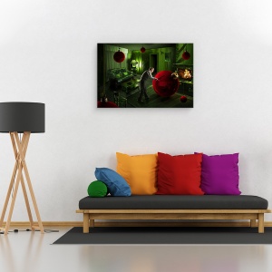 Tablou canvas - Nebunie De Craciun, Ireal, Bile, Acasa, Studio, 60 x 90 cm - Img 2