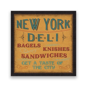 Tablou Canvas - New York, Deli, Panou, Retro, 60 x 60 cm