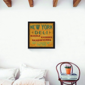 Tablou decorativ canvas New York Deli 60x60 cm