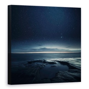 Tablou canvas - Noapte, Peisaj, Noapte, Stele, Stea, Cer, 60 x 60 cm