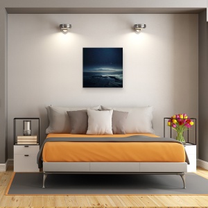 Tablou canvas - Noapte, Peisaj, Noapte, Stele, Stea, Cer, 90 x 90 cm - Img 3