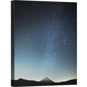 Tablou canvas - Noaptea Meteoritilor, Vulcan, Munte, Peisaj, Noapte, Joaca, Meteorit, 50 x 70 cm