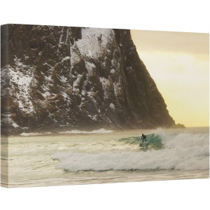 Tablou canvas - Numai Oceanul, Surf, Lofoten, Norvegia, Iarna, Mare, Ocean, 80 x 120 cm