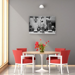 Tablou canvas - Opt Caractere, Om, Femeie, Muzeu, Statuie, Paris, 60 x 90 cm - Img 4