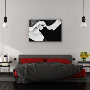 Tablou canvas - Orbitele lui Venus, Portret, Palarie, Femeie, Moda, 40 x 60 cm - Img 3