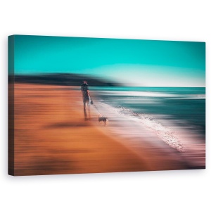 Tablou canvas - Orele De Liniste, Plaja, Abstract, Peisaj, Dungi, Mare, 50 x 80 cm