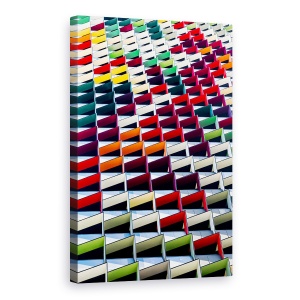 Tablou canvas - Origami, Model, Triunghiuri, Abstract, Culori, 60 x 90 cm