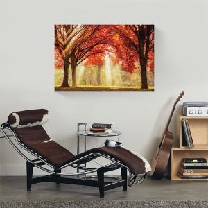 Tablou decorativ canvas cu pădure în toamnă 60x90 cm