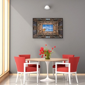 Tablou canvas - Palazzo Pubblico - Siena - Italia, Arhitectura, Gaura, Vedere, Turn, Cer, 60 x 90 cm - Img 4