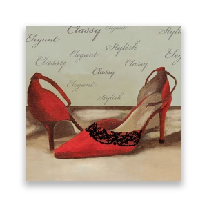 Tablou Canvas - Pantofi, Rosu, Elegant, 60 x 60 cm