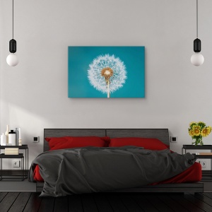 Tablou canvas - Papadie, Flori, Fragilitate, Turcoaz, 60 x 90 cm - Img 3