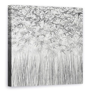 Tablou canvas - Paralelism, Abstract, Model, Bambus, Frunza, Frunze, 90 x 90 cm