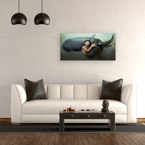 Tablou canvas - Pasnic, Pace, Emotie, Stare De Spirit, Sentiment, 50 x 100 cm - Img 2