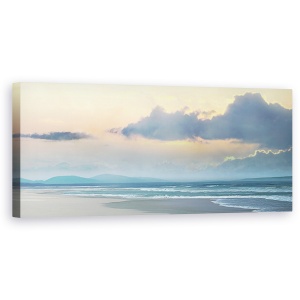 Tablou canvas - Peisaj, Natura, Mare, Nisip, Apus De Soare, 30 x 90 cm