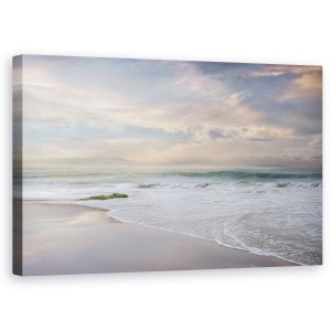 Tablou canvas - Peisaj, Natura, Mare, Valuri, Nisip, Apus De Soare, 50 x 80 cm
