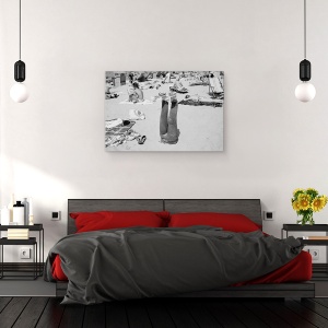 Tablou canvas - Permanent, Plaja, Pantaloni, Nisip, Amuzant, 80 x 120 cm - Img 3