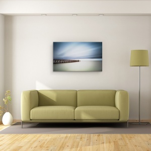 Tablou canvas - Pier Blankenberge, Blankenberge, Pier, Coasta, Nori, Vant, 50 x 80 cm - Img 2