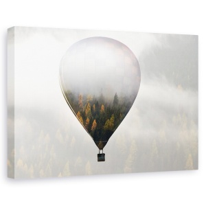 Tablou canvas - Pierde-Te In Lume, Balon Cu Aer Cald, Toamna, 80 x 120 cm