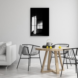 Tablou canvas - Pisica, In Fiecare Zi, Animal Captiv, Alb-Negru, 60 x 90 cm - Img 4