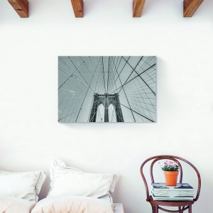 Tablou decorativ modern living cu Podul Brooklyn 80x120 cm