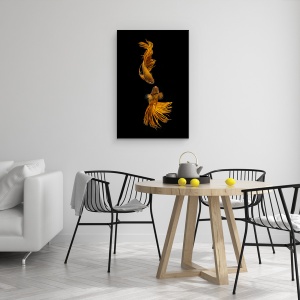 Tablou canvas - Povestea De Dragoste A Pestilor De Aur, Animal, 60 x 90 cm - Img 4
