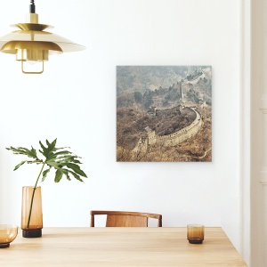 Tablou canvas - Primavara Timpurie In Mutianyu, China, Mare Zid Chinezesc, Arhitectura, 90 x 90 cm - Img 4