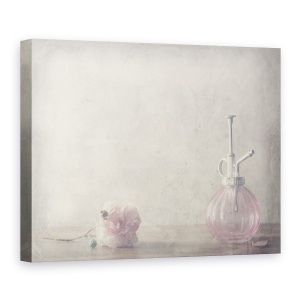 Tablou canvas - Ramai, Trandafir, Roz, Parfum, Sticla, Floare, 50 x 70 cm
