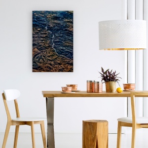Tablou Canvas - Raul Este Motivul, Aerian, Rau, Vale, Coama, Munte, 60 x 90 cm - Img 4