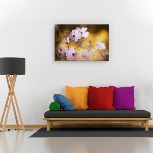 Tablou canvas - Regele Leu, Flori, Delicat, Vara, Gradina, 60 x 90 cm - Img 2