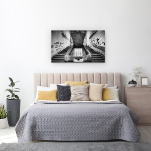 Tablou canvas - Regele Norocului, Decadent, Vechi, Urban, Beton, Rupt, 50 x 80 cm - Img 3
